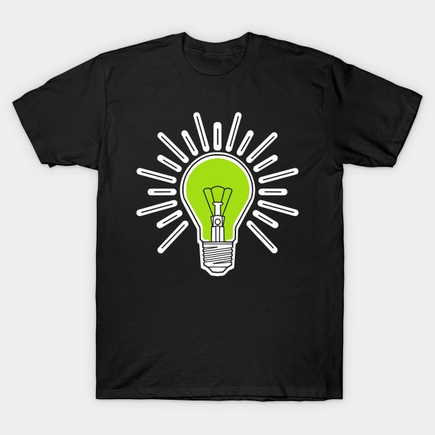 green lightbulb T-Shirt by weilertsen